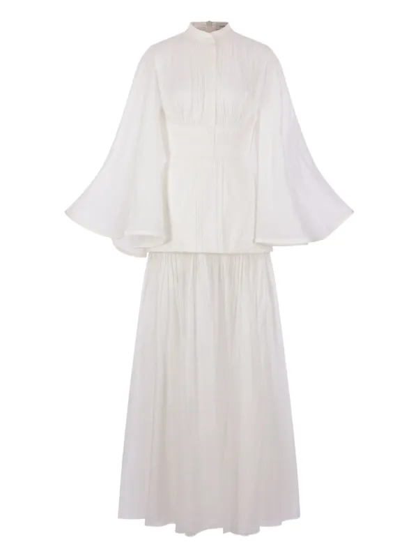 open lace back dress Milly Liv Pleated Belted Minidress