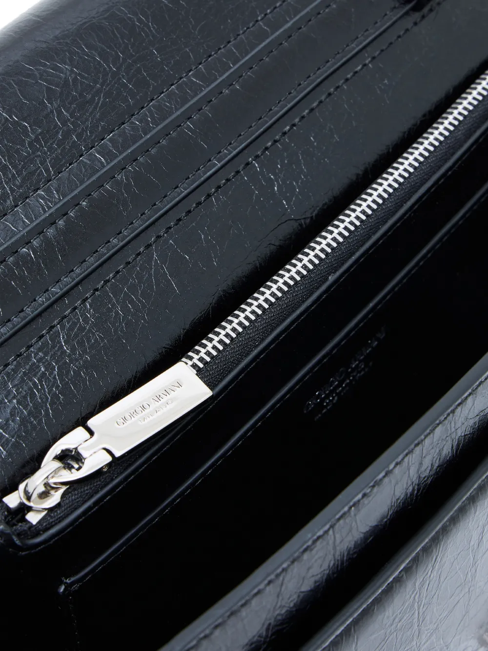 Giorgio Armani x 10 Corso Como kleine lakleren schoudertas Zwart