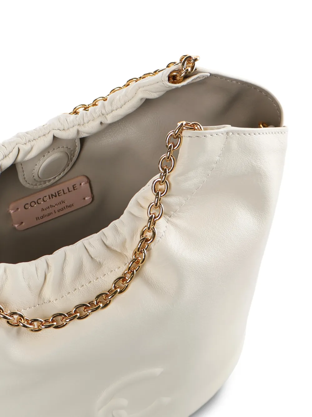Coccinelle Smash kleine bucket-tas Beige