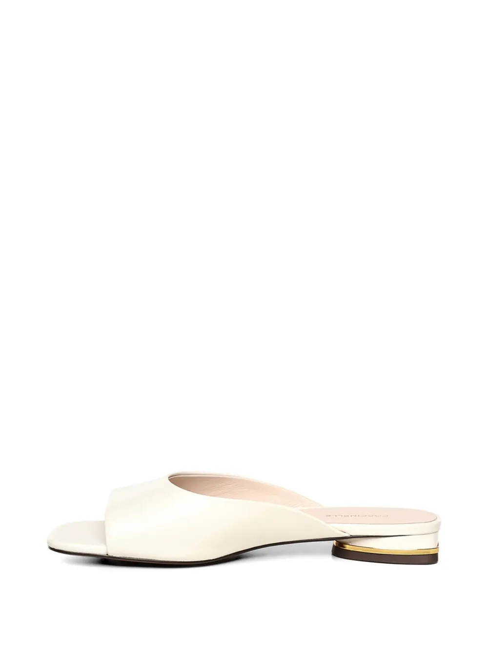 Coccinelle Sandalen met logoplakkaat Beige
