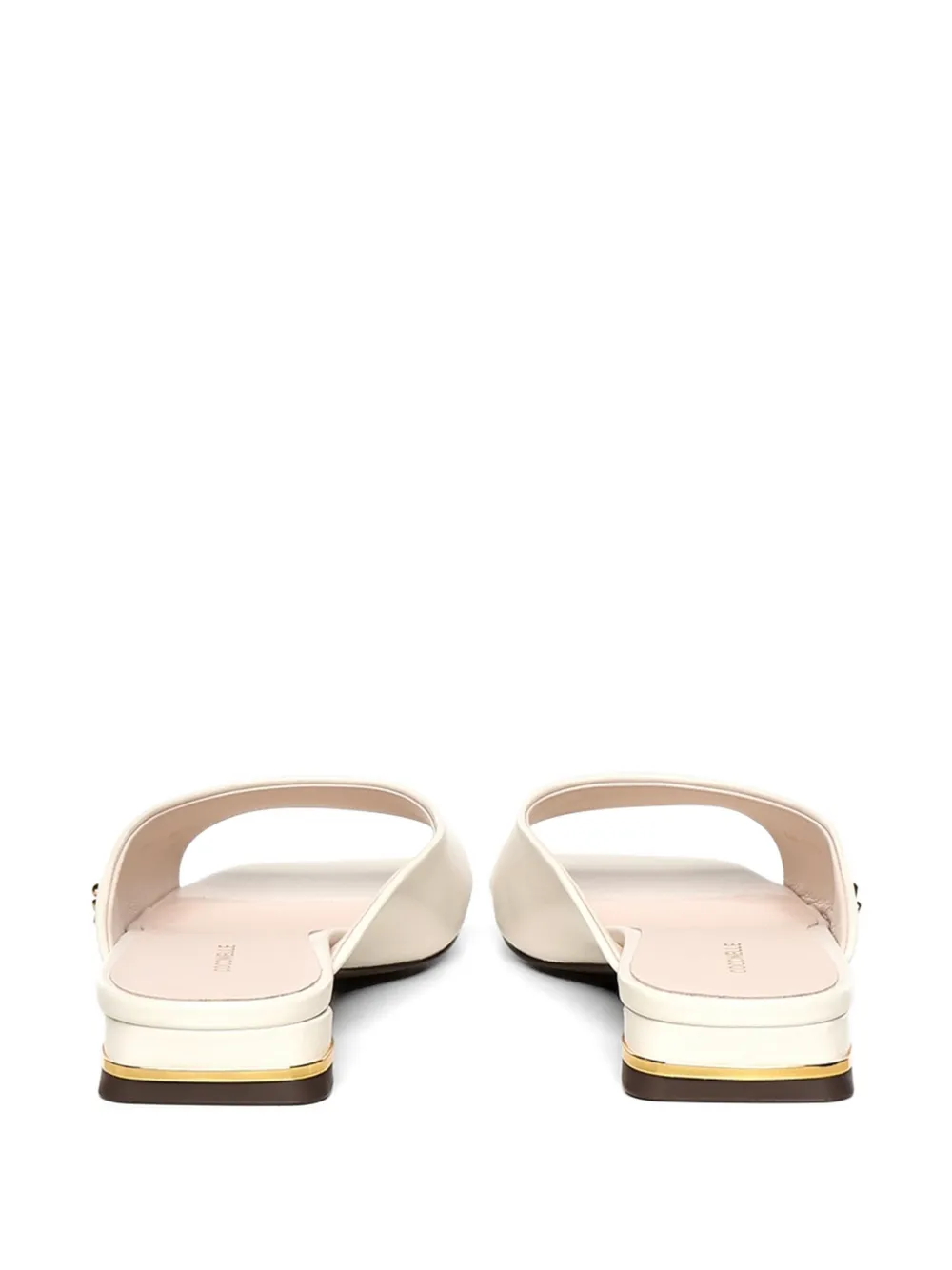 Coccinelle Sandalen met logoplakkaat Beige