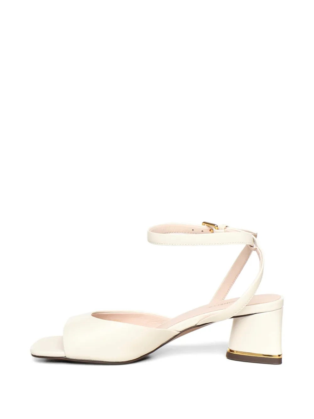 Coccinelle C-Everyday buckled leather sandals Wit