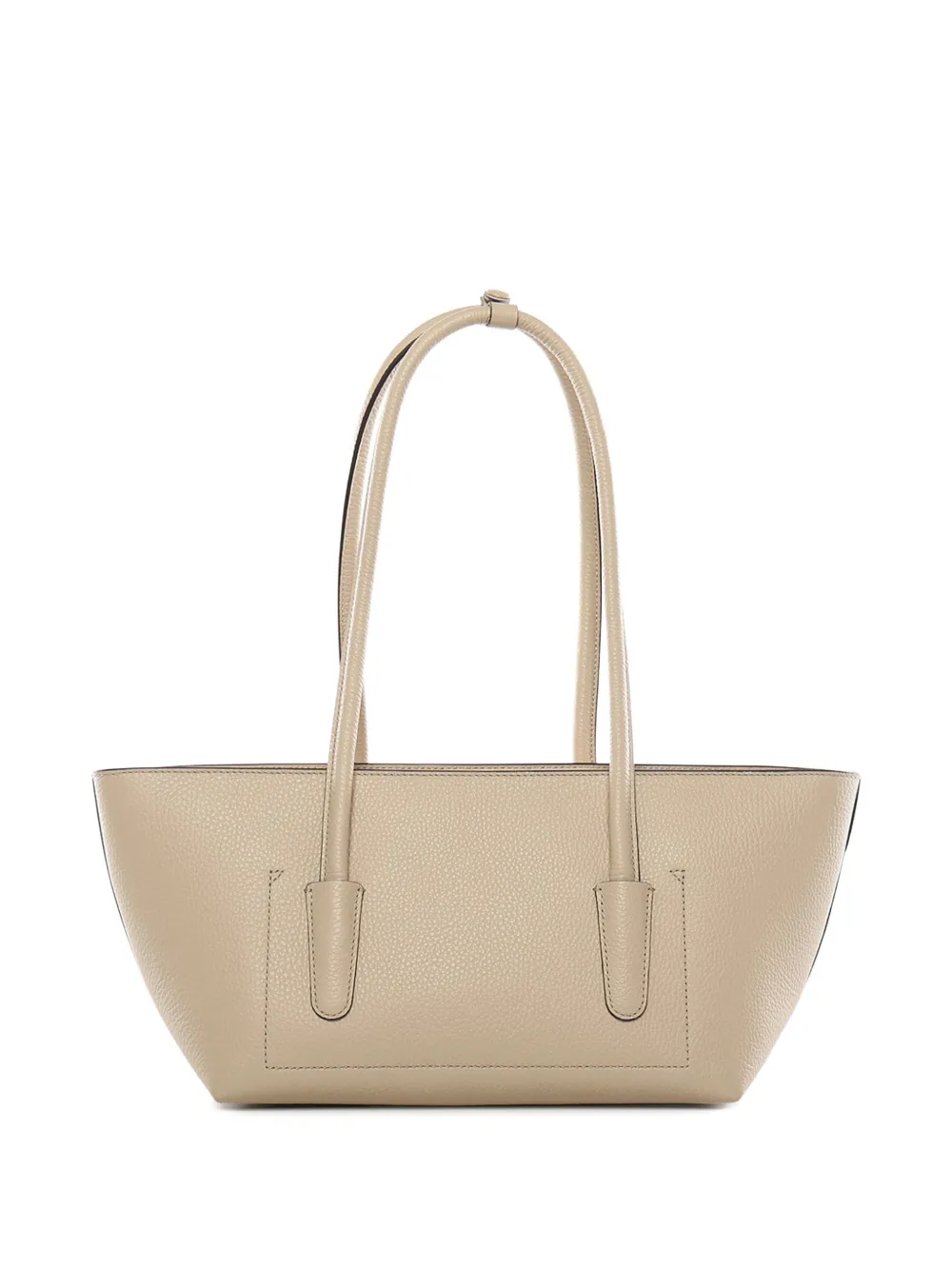 Coccinelle external-pocket leather tote bag - Beige
