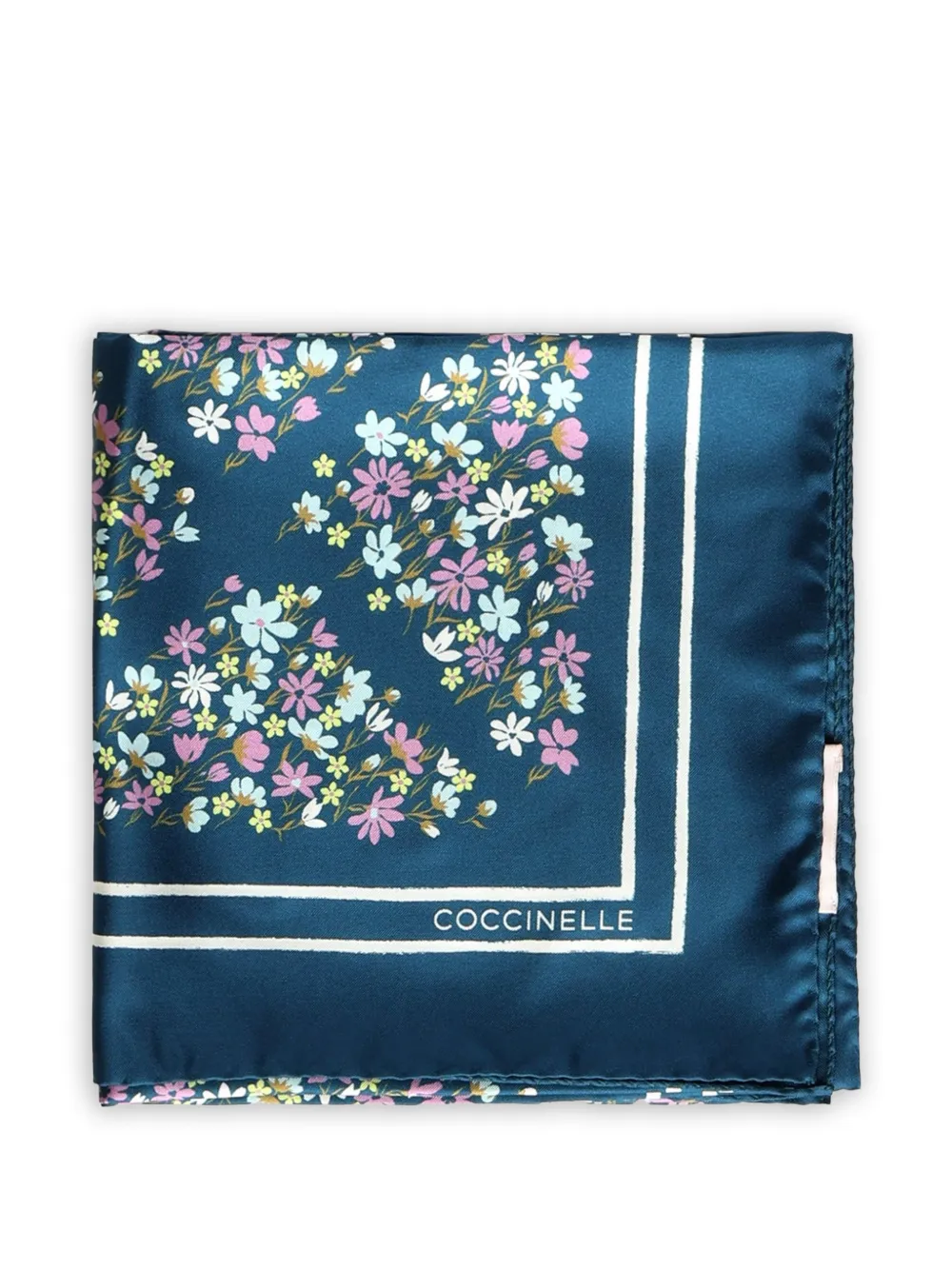 Coccinelle Sakura Flowers silk scarf - Blu
