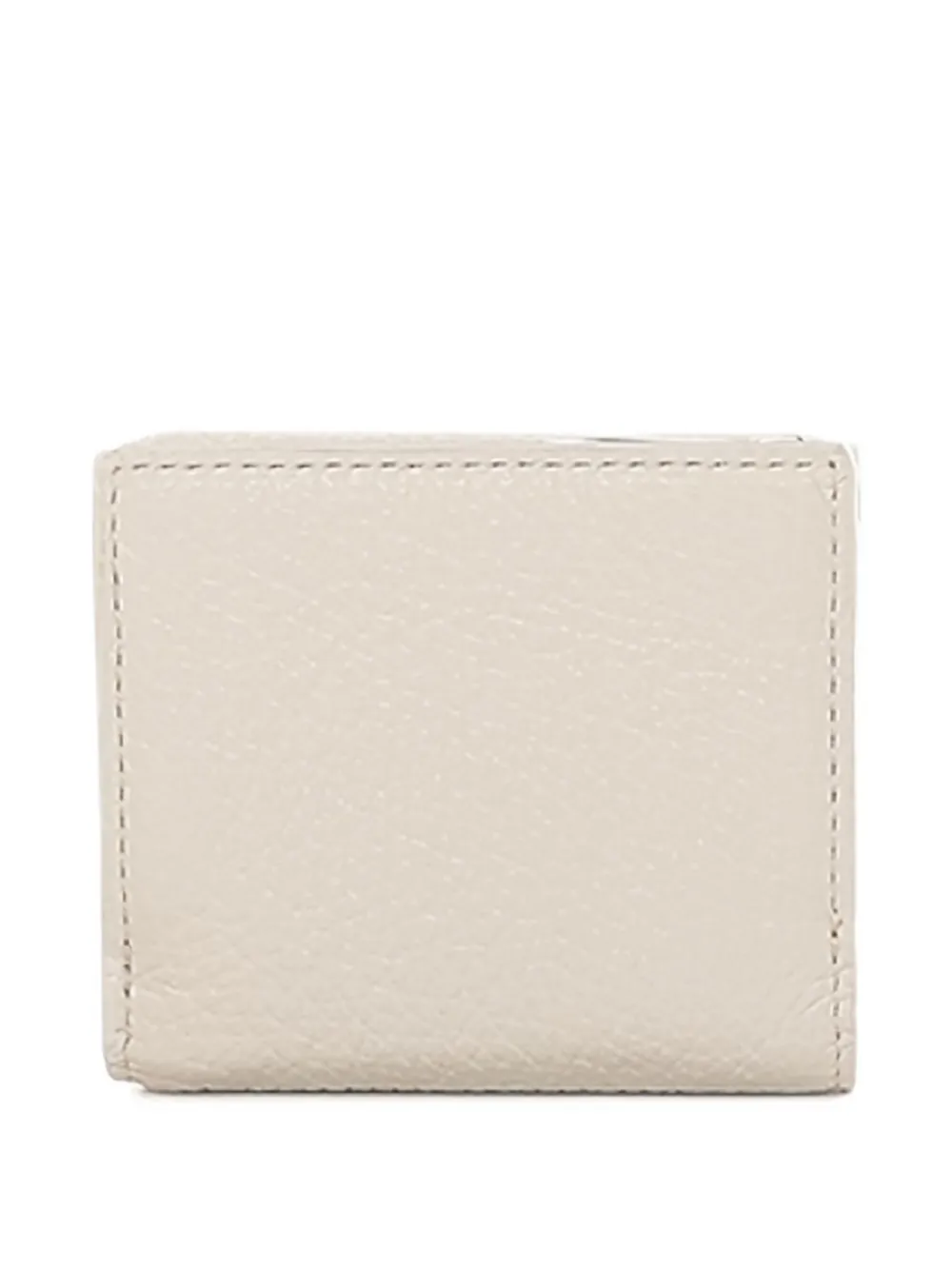 Coccinelle flap zip leather wallet - Wit
