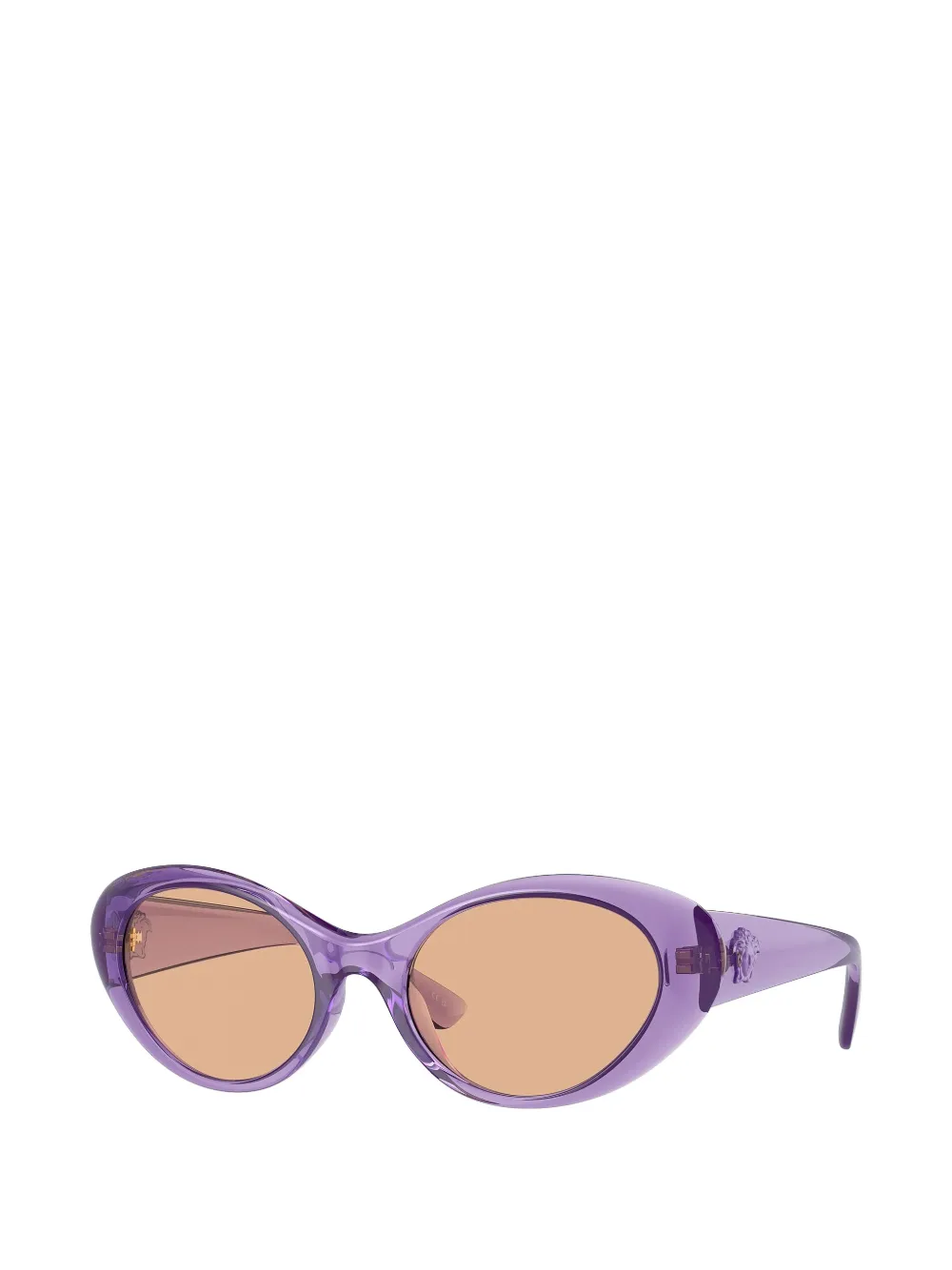 Versace Eyewear Zonnebril met cat-eye montuur Paars
