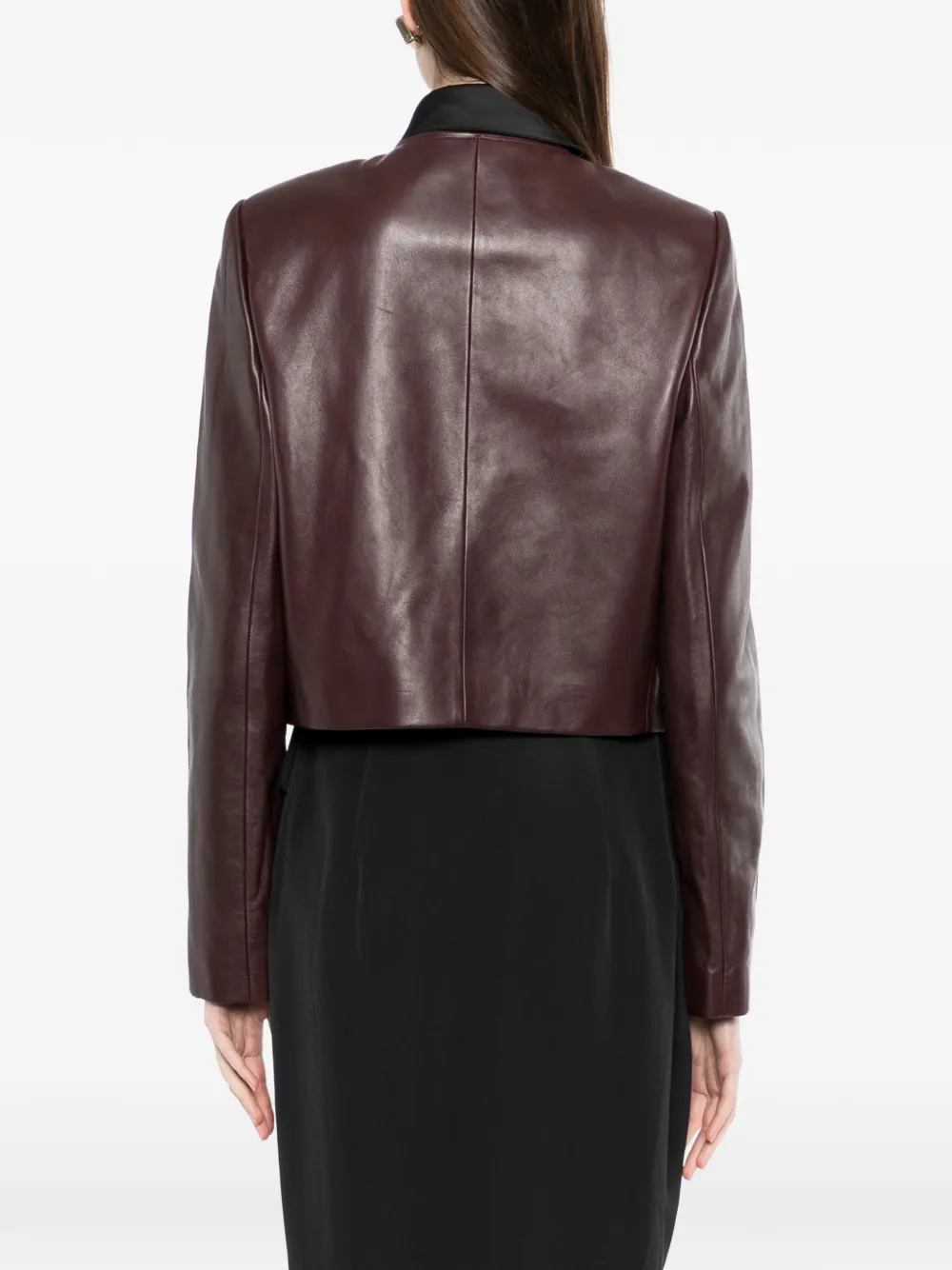 Versace Leren jack Rood