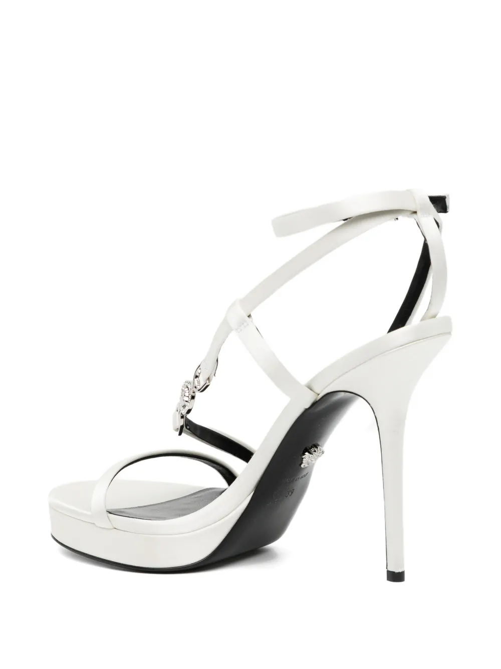 Versace Sandalen met kettingbandje Wit