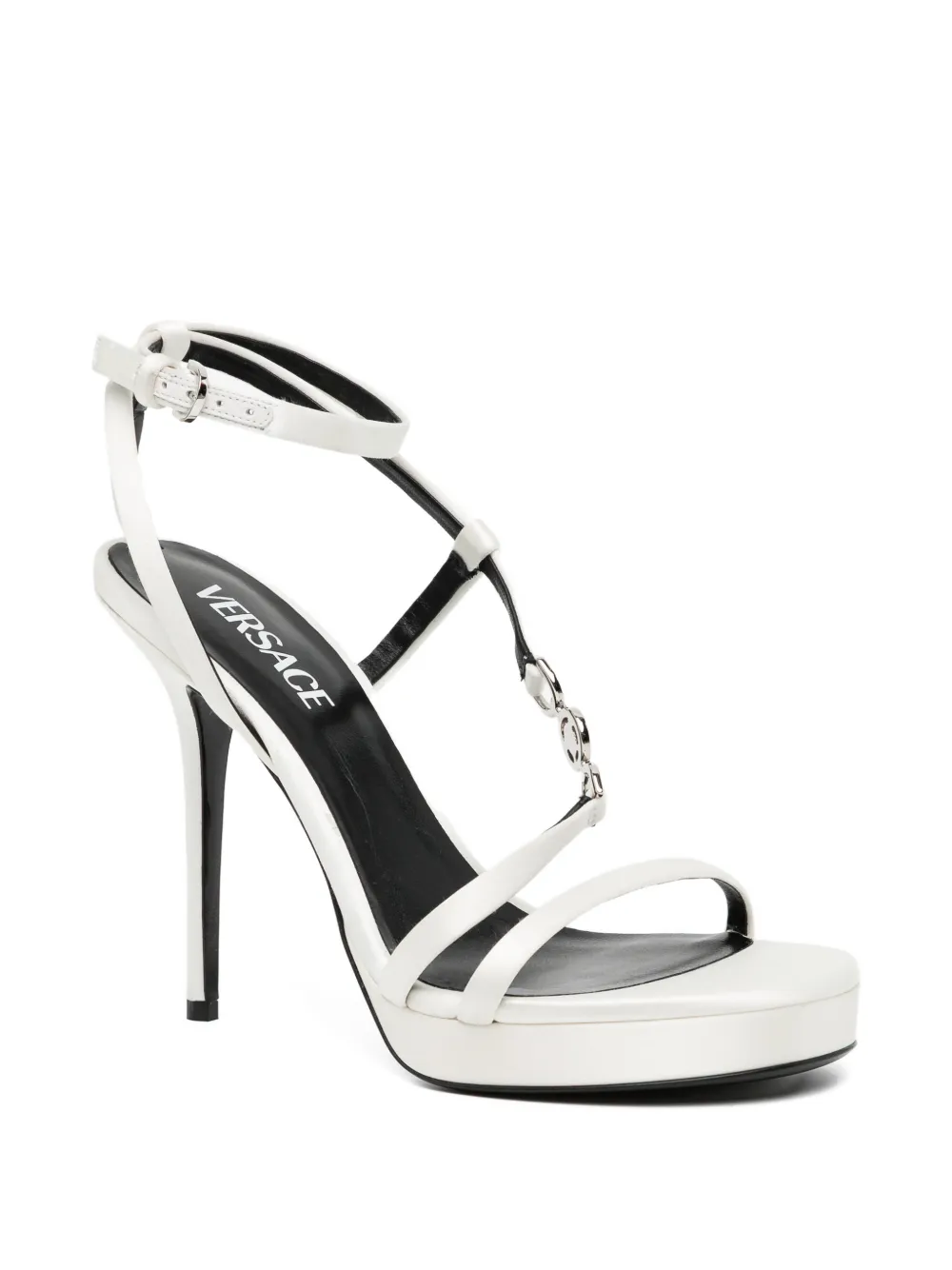 Versace Sandalen met kettingbandje Wit
