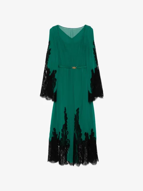Versace vestido largo de georgette