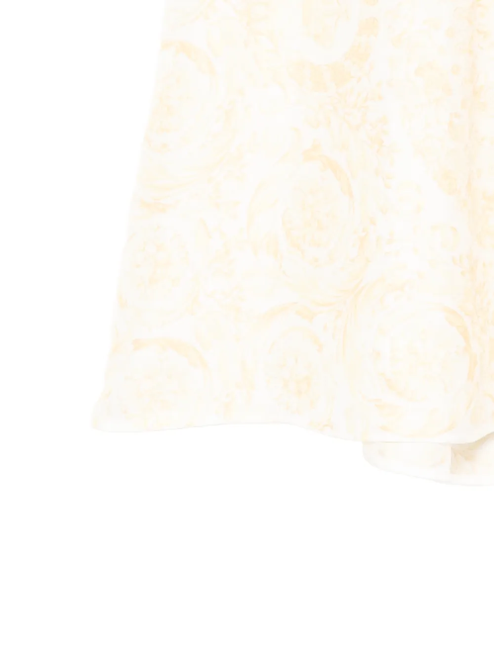Versace Kids Zijden rok met print Beige