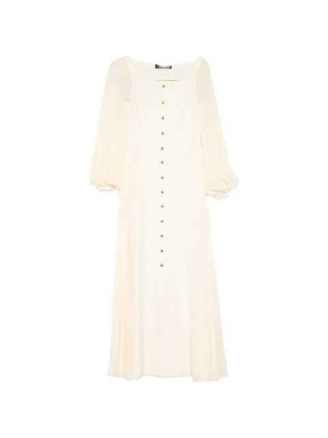 Versace pleated maxi dress