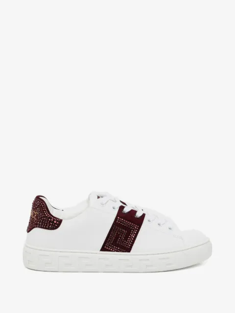 Versace Greca embellished nylon sneakers