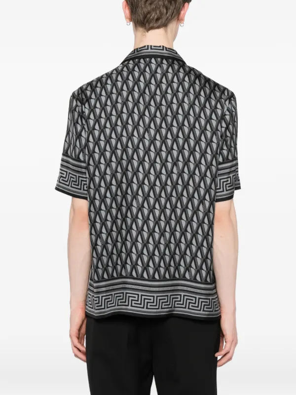 Versace V-Greca Printed Shirt | Grey | FARFETCH