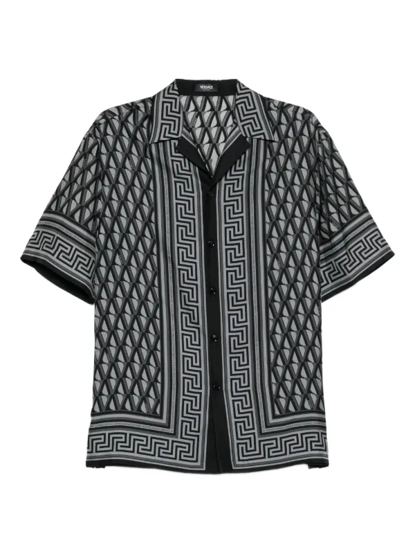 トップス VERSACE Greca Silk100% Shirt 32961194_63668859_600.jpg