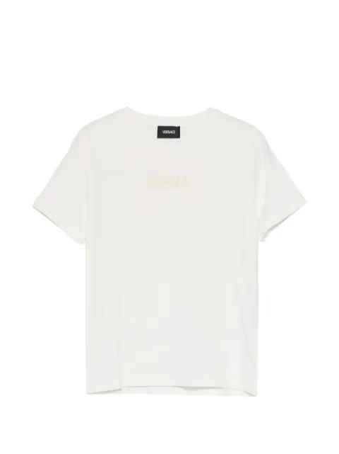 Versace Kids logo-print round neck T-shirt