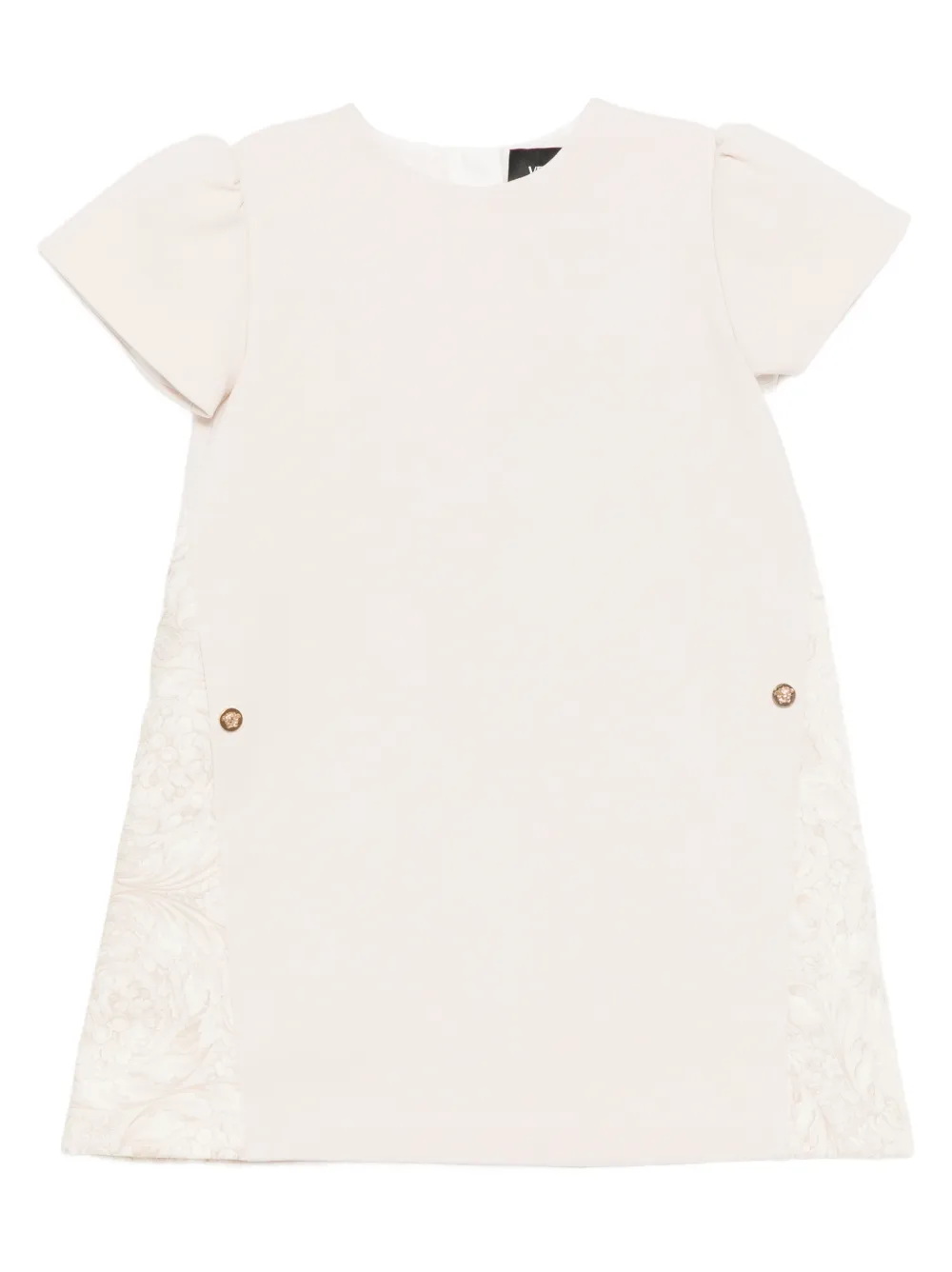 Versace Kids printed milano-stitch dress - Toni neutri