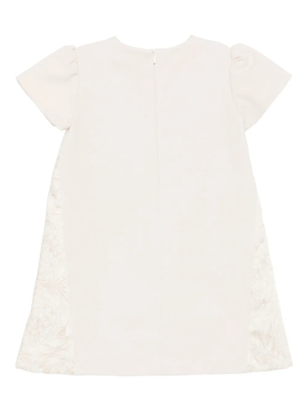 Versace Kids printed milano-stitch dress - Beige