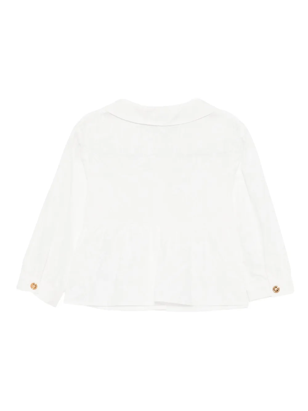 Versace Kids Shirt met bloemenprint Wit