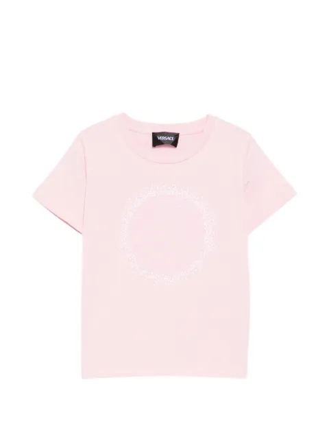 Versace Kids playera redondo con motivo gráfico