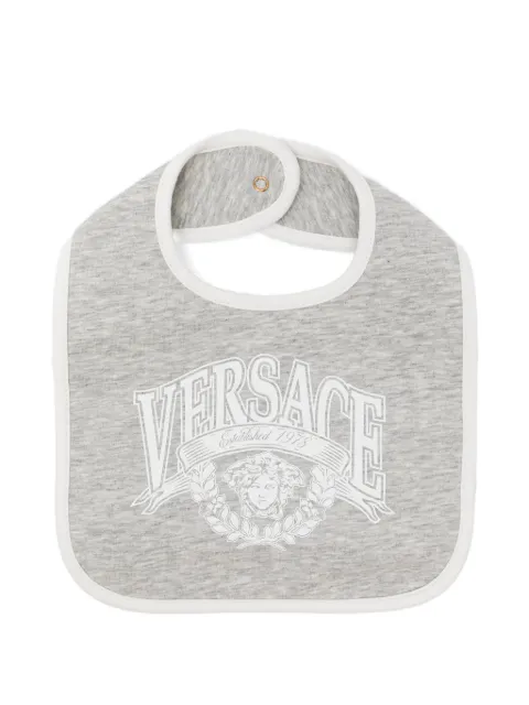 Versace Kids baberos con logo estampado