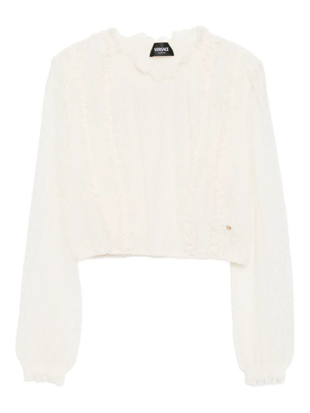 Versace Kids logo blouse - Toni neutri