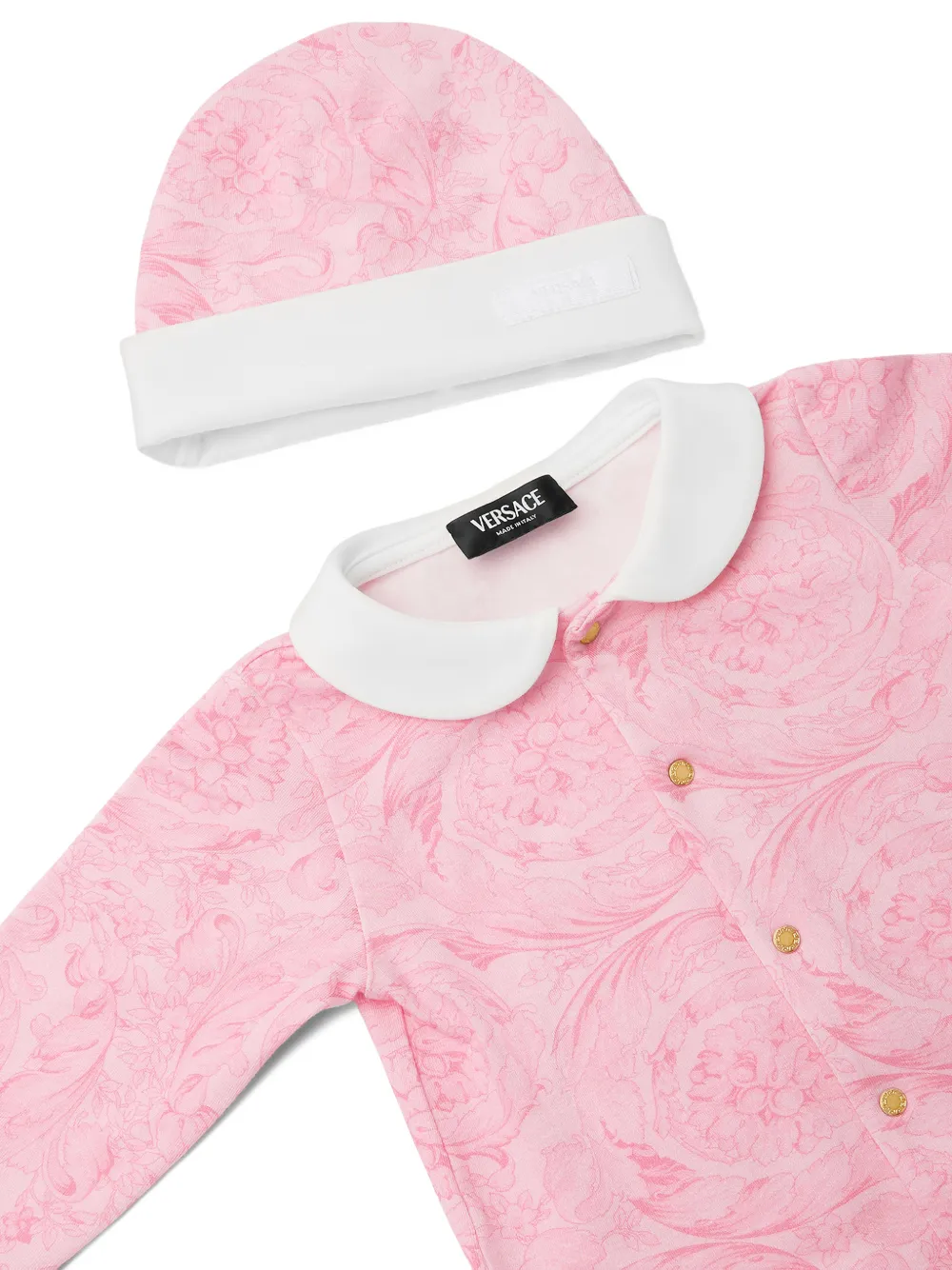  Versace Kids Pelele Estampado - Rosa 