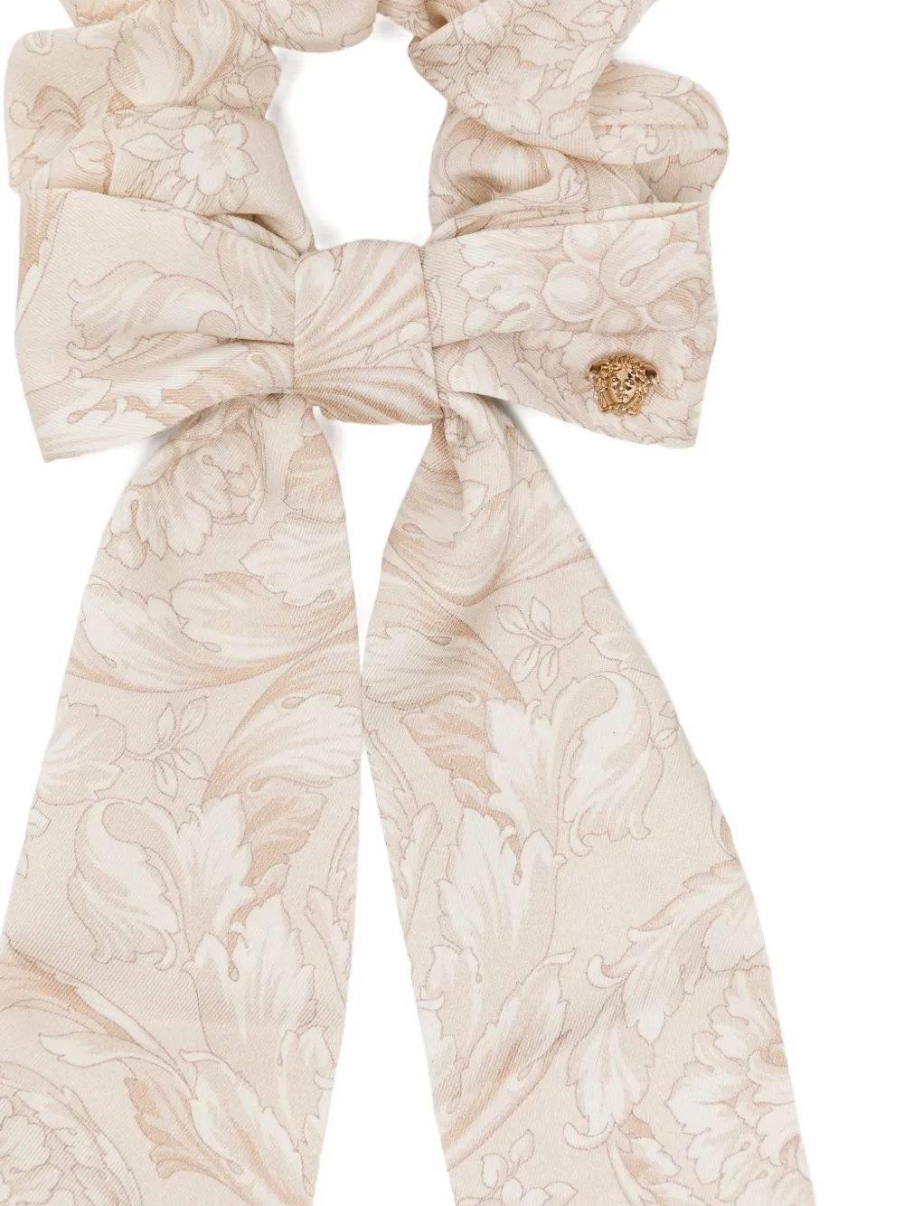 Versace Kids Haarband met bloemenprint Beige