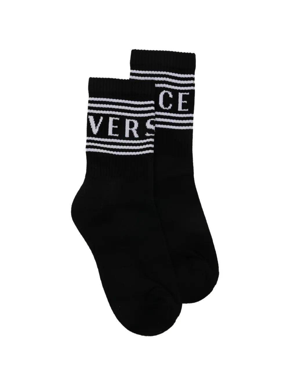 Versace Kids Calzini jacquard - Nero