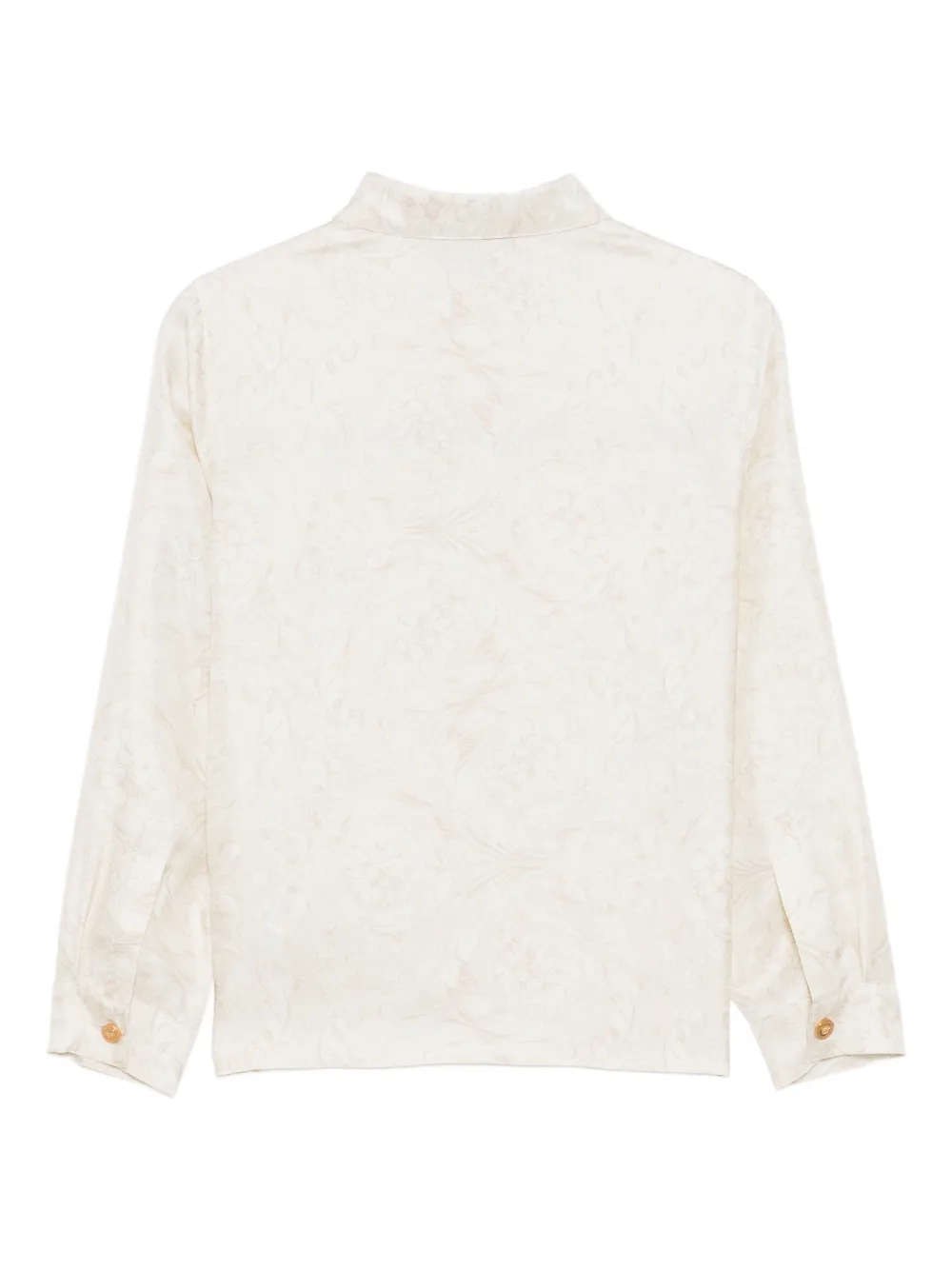 Versace Kids Shirt met bloemenprint Beige