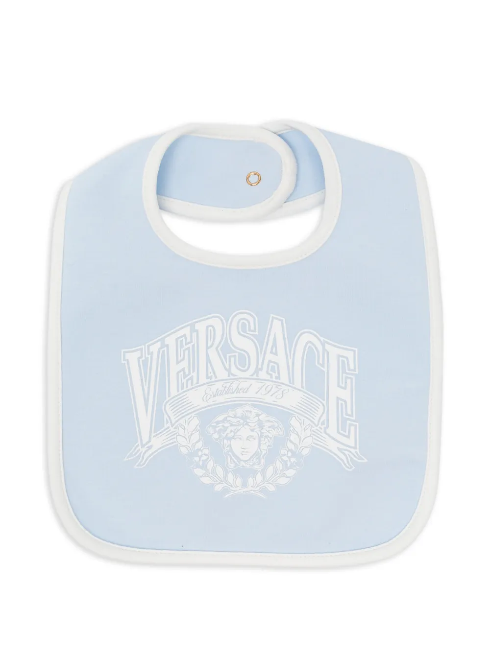 Versace Kids logo-printed bibs - Blau