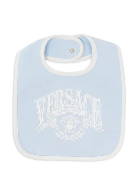 Versace Kids baberos con logo estampado