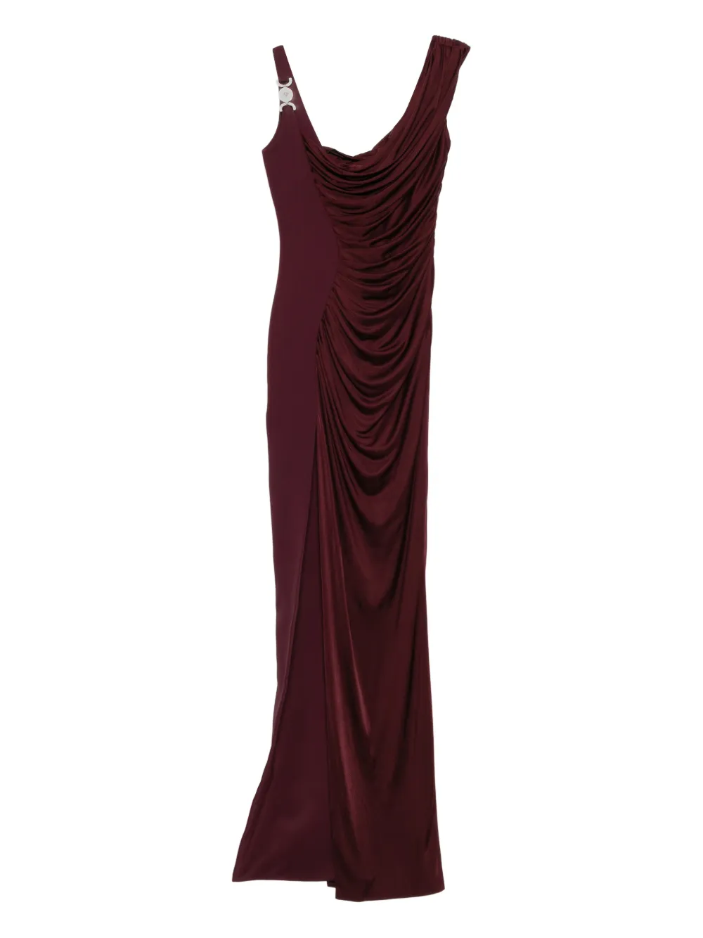 Versace Medusa '95 draped gown - Rosso