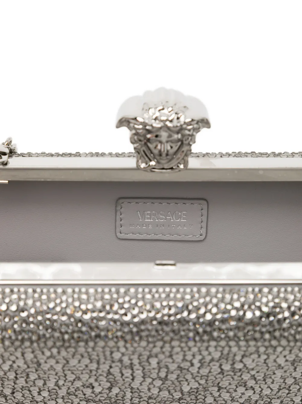 Versace Clutch met verfraaiing Grijs
