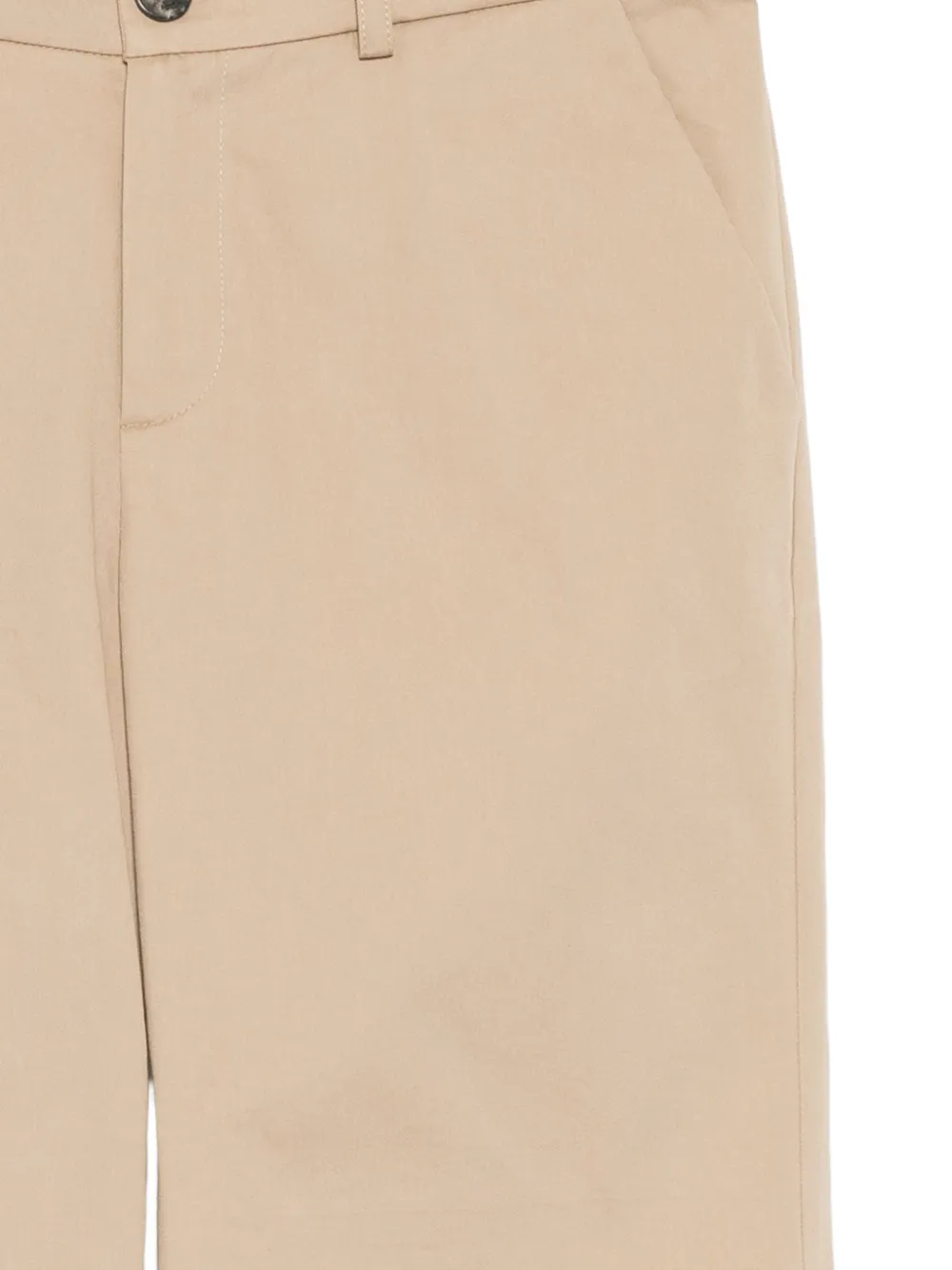 Versace Kids Gabardine shorts Beige