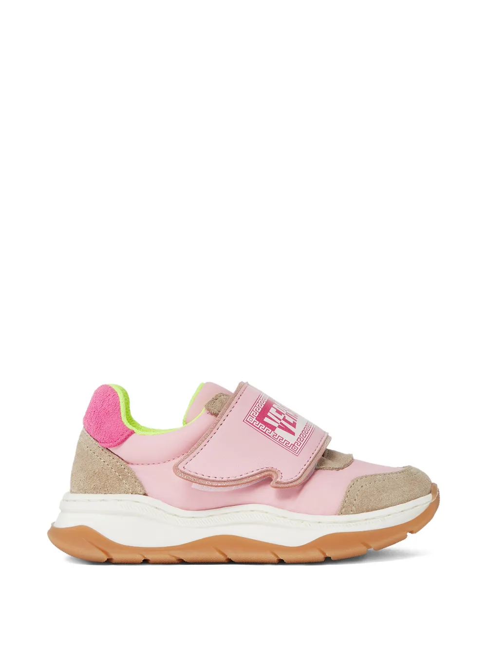 Versace Kids Sneakers con fascia logata - Rosa