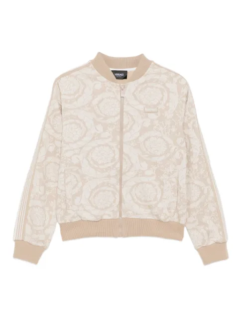 Versace Kids all-over floral print jacket