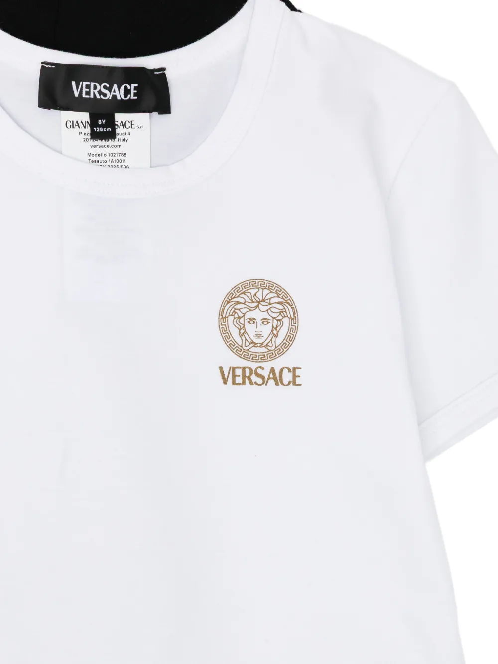 Versace Kids Medusa T-shirt Zwart