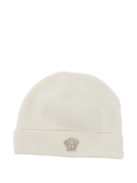 Versace Kids logo-embroidered hat set