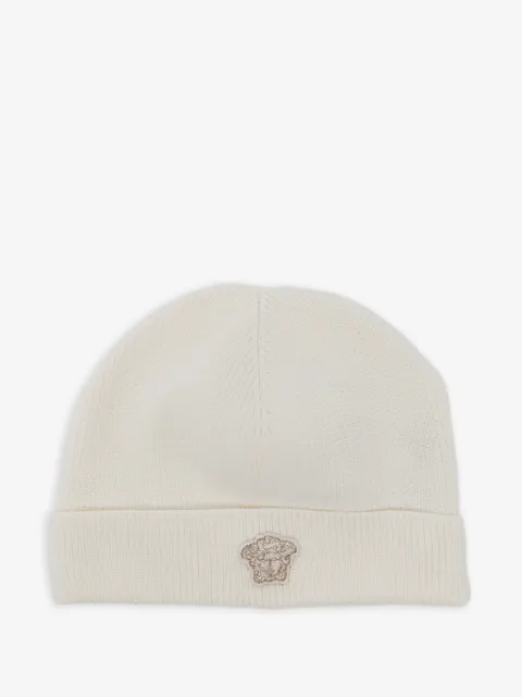 Versace Kids logo-embroidered hat set