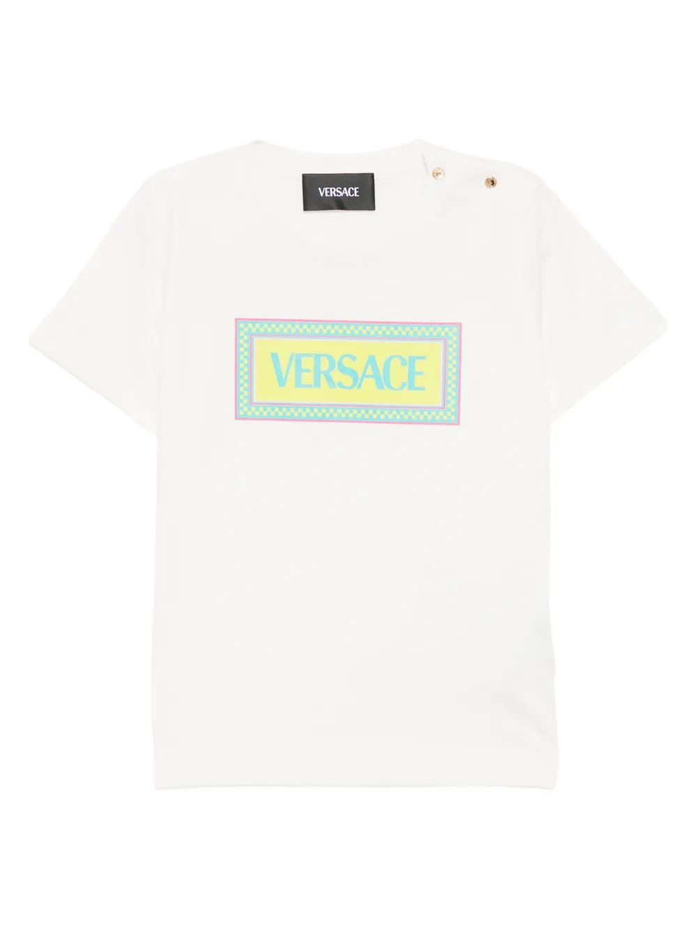 Versace Kids logo-printed T-shirt - Bianco