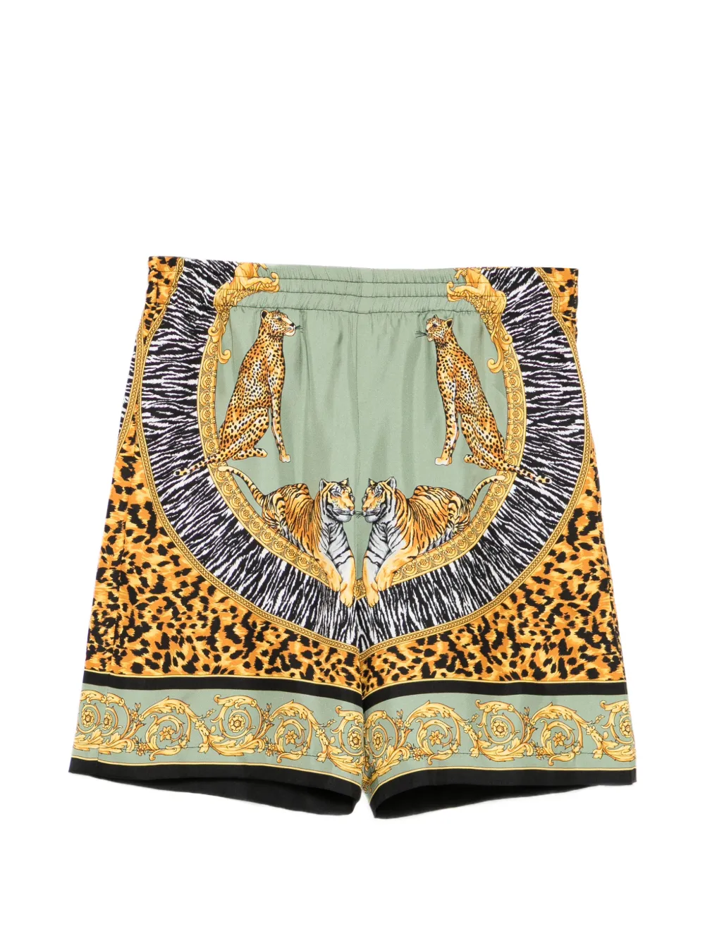 Versace Kids Shorts con stampa - Verde