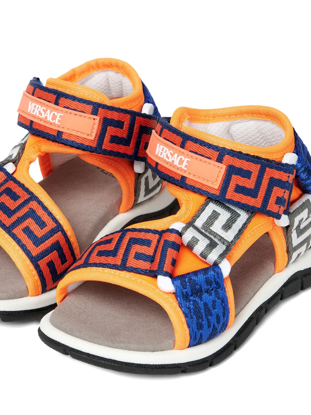 Versace Straped Sandals In Multi