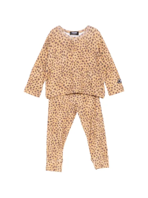 Versace Kids leopard pajama set