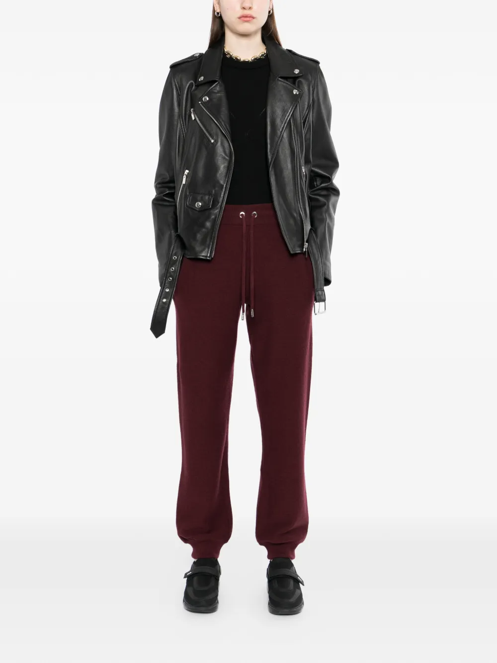 Versace drawstring trousers - Rood