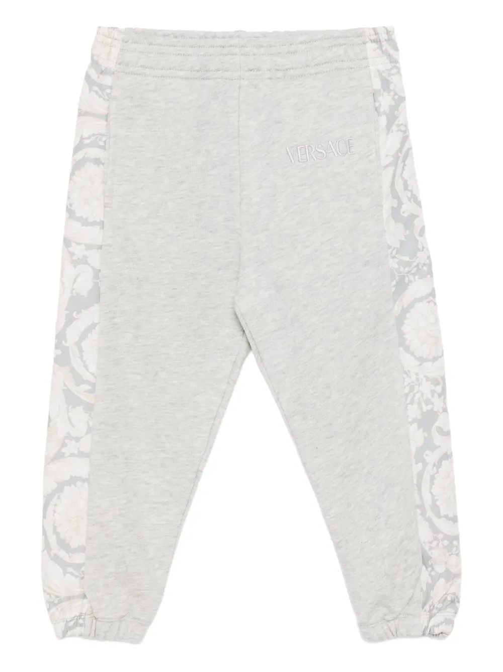 Versace Kids logo-embroidered track pants - Grigio