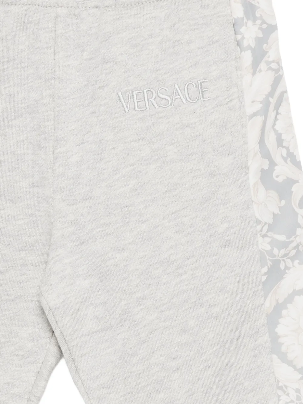 Versace Kids Trainingsbroek met geborduurd logo Grijs