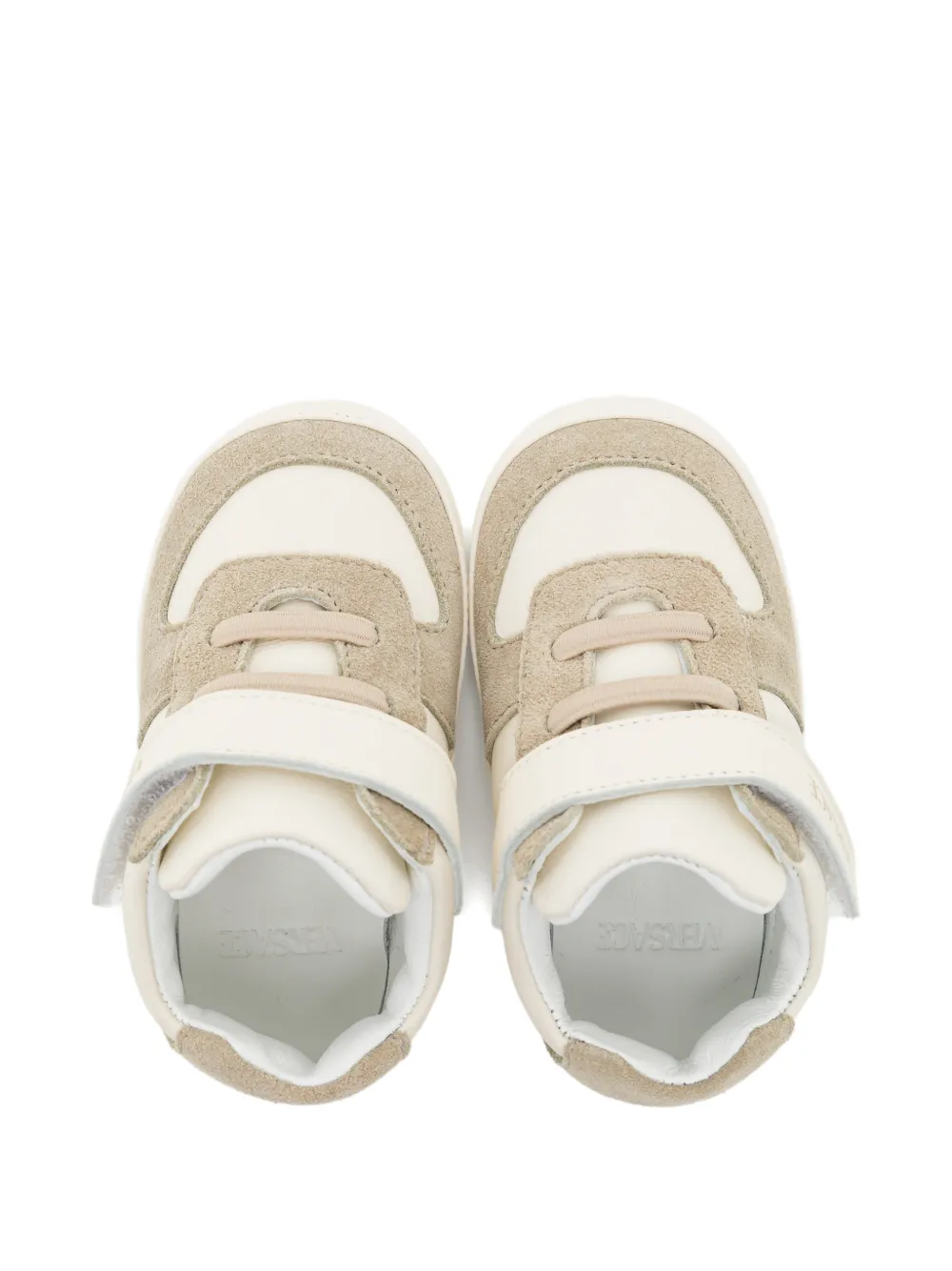 Versace Kids Hook Loop Baby sneakers Beige