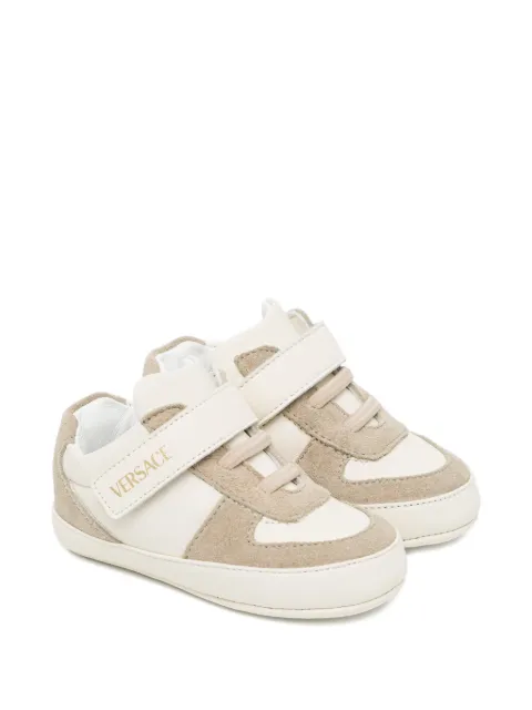 Versace Kids hook loop baby trainers