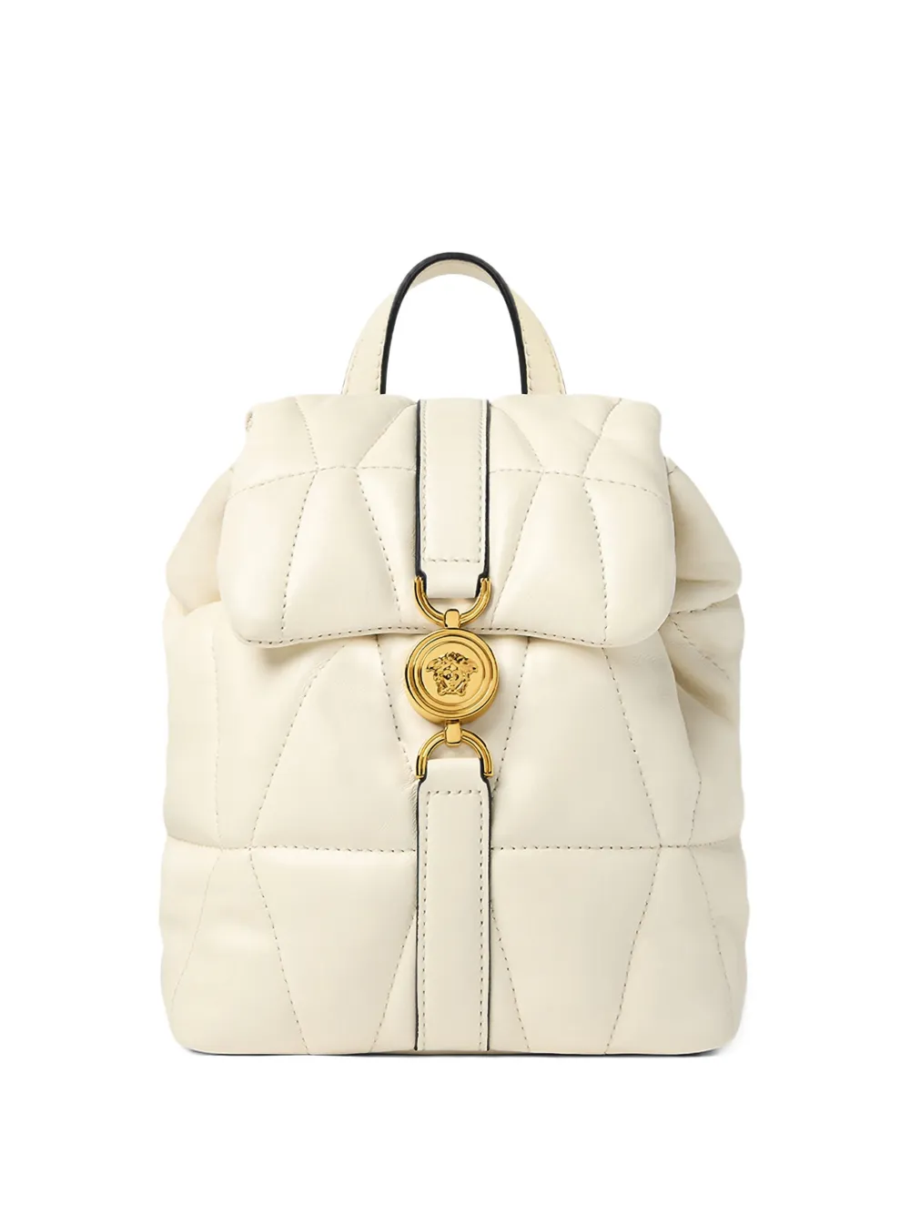 Versace Kleio quilted drawstring backpack - Toni neutri